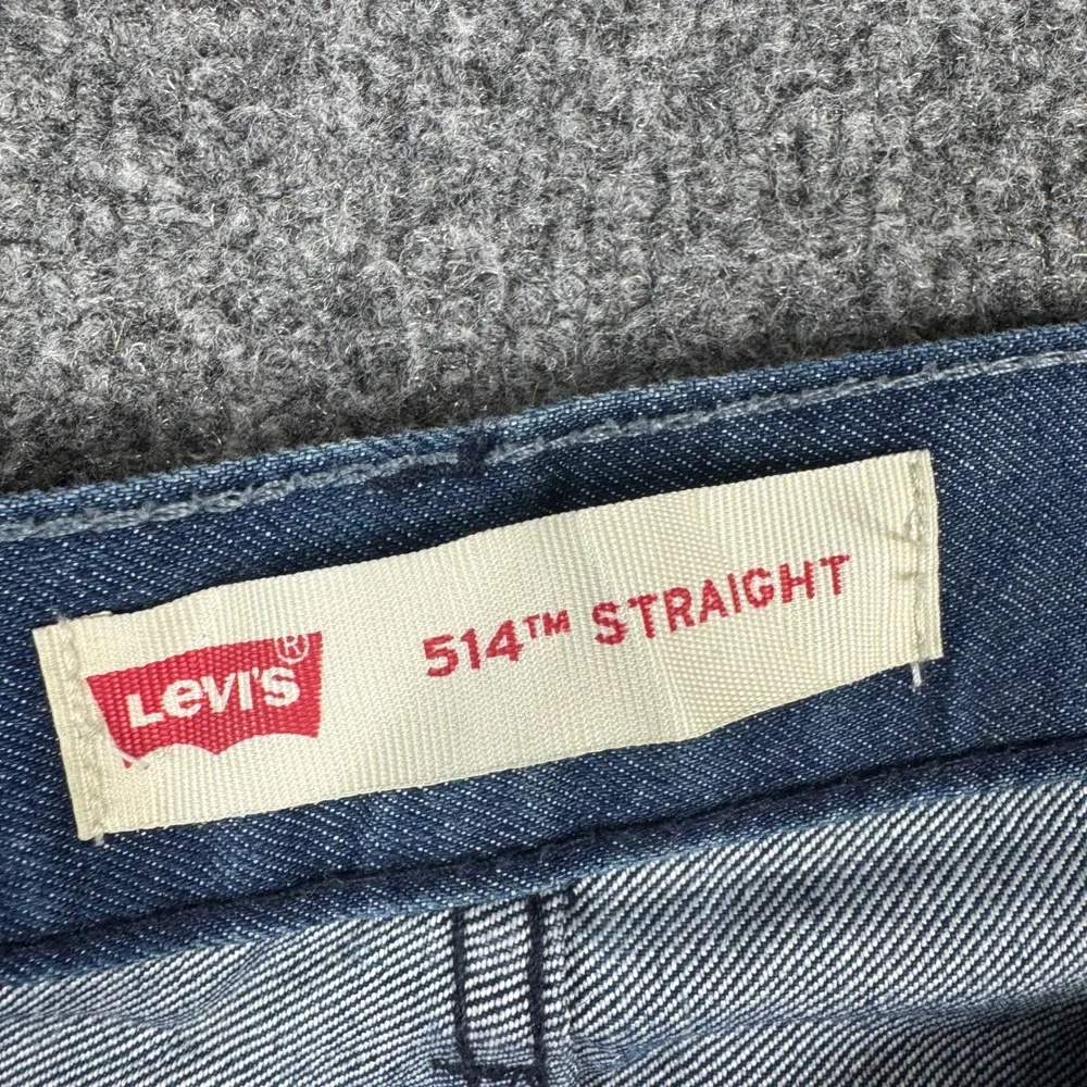 Levis Jeans Boys Size 14 Husky Blue 514 Straight Leg Medium Wash Denim Classic
